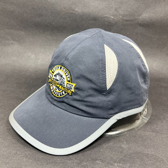 Truck Driver Institute Fl Strap Back Hat Cap Blue Advertising Trucker Logo Mens - Picture 2 of 13